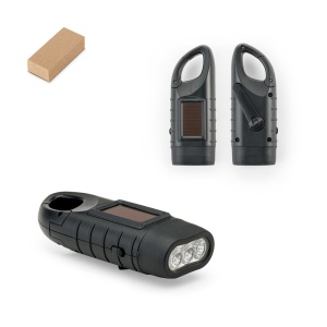 SOLARKY. Lanternă compactă 0'5 W ABS cu 3 LED-uri albe de 90 lumeni