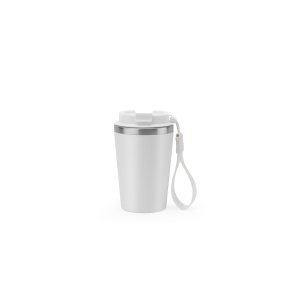 SPITZ. Pahar de călătorie din oțel inoxidabil (90% rSS) cu perete dublu și finisaj mat 460 mL