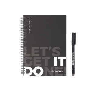 STARTER KIT INFINITEBOOK. Kit „Infinitebook” cu copertă tare, 1 kit de curățare, 1 marker și 1 suport pentru pix - Img 2