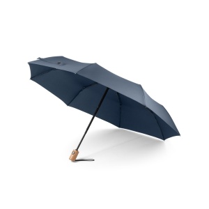 Umbrelă Personalizată River - Pliabilă din rPET, Rezistentă la Vânt cu Deschidere și Închidere Automată - materiale promoționale personalizate pentru branding și cadouri corporate