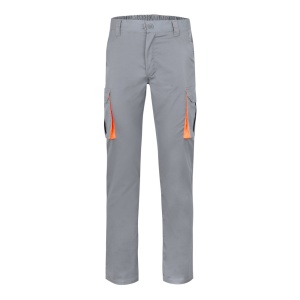 VL HYPNOS. Pantaloni de twill cu buzunare multiple în două tonuri (200g/m²), din bumbac (35%) și poliester (65%) – fotografie produs 10