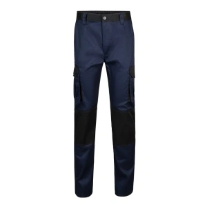 VL NJORD. Pantaloni din twill cu buzunare multiple în două tonuri (240 g/m²), din bumbac (35%) și poliester (65%)