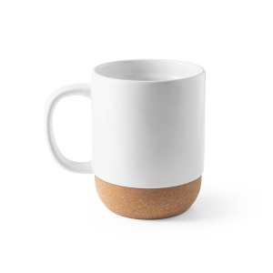 Cană Personalizată RORY SUB - Ceramică cu Bază din Plută, 410 mL, Ideală pentru Sublimare - materiale promoționale personalizate pentru branding și cadouri corporate