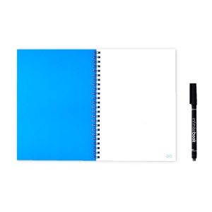 INFINITEBOOK PLAIN A5. "Infinitebook" cu copertă flexibilă și 15 pagini simple de tip tablă albă - Img 1