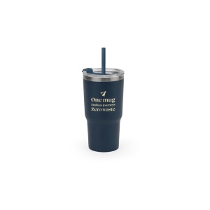 JOYNER M. Pahar de călătorie compact din oțel inoxidabil (91% reciclat) cu perete dublu izolat în vid și finisaj – fotografie produs 4