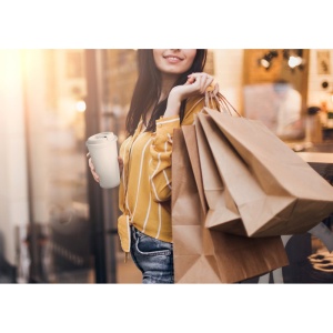 KIRA. Punga de hârtie kraft - materiale promoționale personalizate pentru branding și cadouri corporate