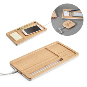 MOTT. Organizator de birou cu încărcător wireless - materiale promoționale personalizate pentru branding și cadouri corporate