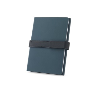 SANDERSON. Bloc de notițe A5 din PU (50% reciclat) cu două blocuri: pagini aliniate și pagini simple - Img 2
