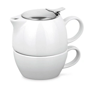 Set Ceai Ecologic Personalizat COLE – Ceainic cu Filtru Inox și Cană, Livrat în Cutie Cadou