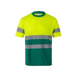 VL BRAHMA LARGE. Tricou tehnic bicolor cu ochi de pasăre (140g/m²), din poliester (100%) – fotografie produs 2