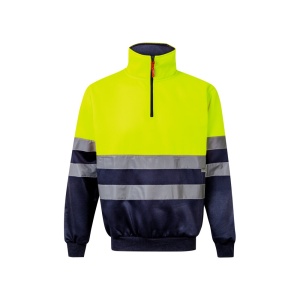 VL THOR. Hanorac bicolor (300g/m²) din fleece de poliester (100%)