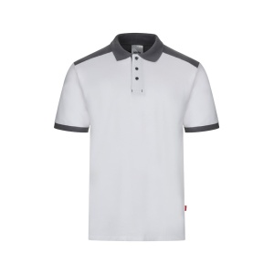 VL VELES. Cămașă polo piqué stretch bicolor (200 g/m²), cu mâneci scurte, din poliester (96%) și elastan (4%) – fotografie produs 3