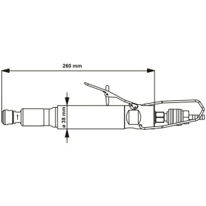 GDS 035 DEPRAG Polizor pneumatic drept tip biax cu penseta Ø6mm, 350W, 4.500rpm sau 2.300rpm - Img 3