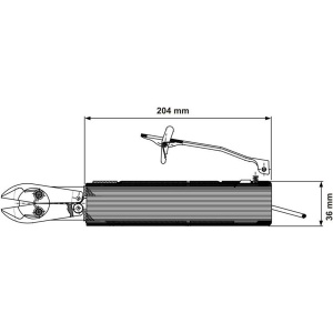 P0282X-C00 DEPRAG Cleste pneumatic pentru taiere, capacitate taiere Ø8mm, putere 1460N, maner Ø36mm, actionare clapeta - Img 3