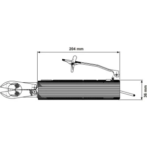 P0282X-C00 DEPRAG Cleste pneumatic pentru taiere, capacitate taiere Ø8mm, putere 1460N, maner Ø36mm, actionare clapeta - Img 3