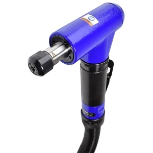 GDA 070 DEPRAG Polizor pneumatic unghiular 90° tip biax cu penseta Ø6mm, 700W, regulator integrat - diverse turatii