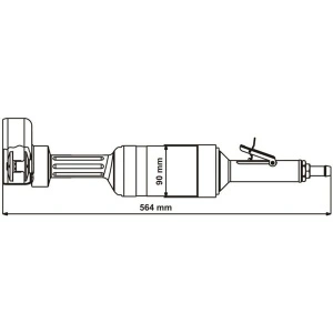 GS 315-240BX DEPRAG Polizor drept pneumatic Ø150mm, 2.400W 4.000rpm slefuire cu discuri polizare, perii de sarma - Img 2