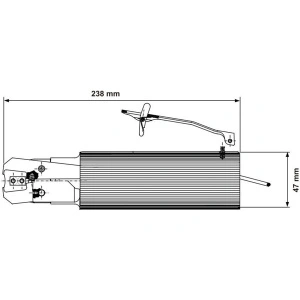P0384X-S00-I90R10 DEPRAG Cleste pneumatic pentru fixare coliere pentru FURTUN max. Ø50mm, putere 4100N, deschidere 0,8-13mm, maner Ø47mm, actionare clapeta - Img 3