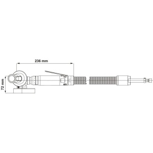 GA 810-050BX DEPRAG Polizor unghiular pneumatic Ø100mm debitare polizare 500W 15.300rpm regulator viteza integrat - Img 2