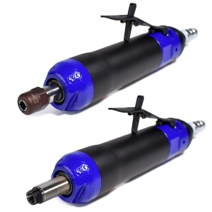 GDS 030-180BXE DEPRAG Polizor pneumatic drept tip biax cu penseta Ø6mm sau Ø8mm, 300W, 18.000rpm, regulator integrat