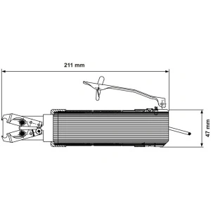 P0383X-P00-I90CL DEPRAG Cleste pneumatic pentru fixare coliere CLIC, putere 2900N, deschidere 2,5-20mm, maner Ø47mm, actionare clapeta - Img 4