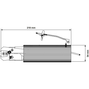 P0451X-S00-I90R DEPRAG Cleste pneumatic pentru fixare coliere pentru FURTUN max. Ø100mm - min. Ø50mm, putere 3000N, deschidere 0,8-12mm, maner Ø54mm, actionare clapeta - Img 3