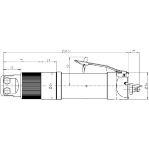 P0452X-C00 DEPRAG Cleste pneumatic pentru taiere, capacitate taiere Ø9mm, putere 6600N, maner Ø54mm, actionare clapeta - Img 3