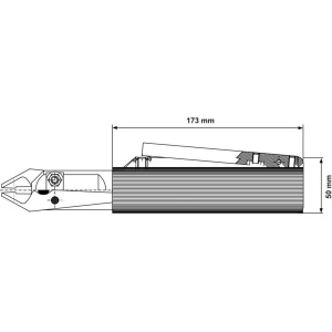 P1361Z-C00 DEPRAG Cleste pneumatic pentru taiere, capacitate taiere Ø12mm, putere 3400N, maner Ø50mm, actionare tragaci - Img 4