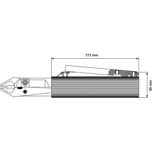 P1361Z-C00 DEPRAG Cleste pneumatic pentru taiere, capacitate taiere Ø12mm, putere 3400N, maner Ø50mm, actionare tragaci - Img 4