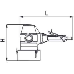 PBU 125C-45X DEPRAG Polizor vertical pneumatic pentru pietre oala Ø125mm 2.350W 6.600rpm regulator viteza integrat - Img 2