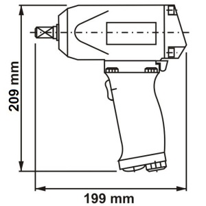 SMP 068-3/4"ZEX DEPRAG ATEX Masina de insurubat cu impact pneumatica tip pistol 3/4", M14-M24, 680Nm, 6.500rpm - utilizare in mediu cu potential exploziv - Img 3