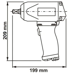 SMP 068-3/4"ZEX DEPRAG ATEX Masina de insurubat cu impact pneumatica tip pistol 3/4", M14-M24, 680Nm, 6.500rpm - utilizare in mediu cu potential exploziv - Img 3