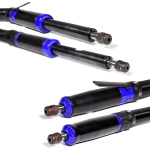 GDS 030-200 DEPRAG Polizor pneumatic drept tip biax cu penseta Ø6mm, 300W, 20.000rpm, regulator integrat - diverse modele