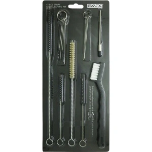 GS-10 GATX Set 17 perii si ace pentru curatat pistol de vopsit, grosime de la 0,5mm la 12mm