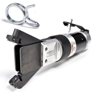 P0452X-P00-IFE DEPRAG Cleste pneumatic pentru fixare coliere ARC max. Ø100mm - min. Ø50mm, putere 450N, deschidere 5-70mm, maner Ø54mm, actionare clapeta