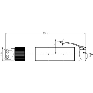 P0453X-C00 DEPRAG Cleste pneumatic pentru taiere, capacitate taiere Ø9mm, putere 8700N, maner Ø54mm, actionare clapeta - Img 3