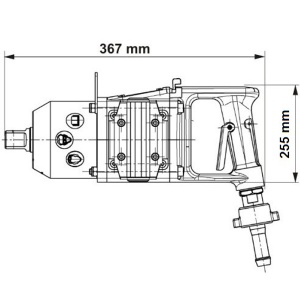 SMS 210-1"XEX DEPRAG ATEX Masina de insurubat cu impact pneumatica dreapta 1", ax scurt, M20-M36, 2100Nm, 3.600rpm - utilizare in mediu cu potential exploziv - Img 2