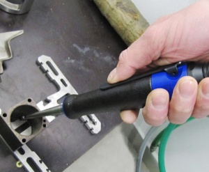 GDS 030-300Q DEPRAG Polizor pneumatic drept tip biax cu ax conic lung si penseta Ø3mm, 300W, 30.000rpm - diverse modele - Img 2