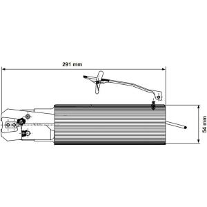 P0452X-S00-I90R DEPRAG Cleste pneumatic pentru fixare coliere pentru FURTUN max. Ø100mm - min. Ø50mm, putere 4500N, deschidere 0,8-12mm, maner Ø54mm, actionare clapeta - Img 3