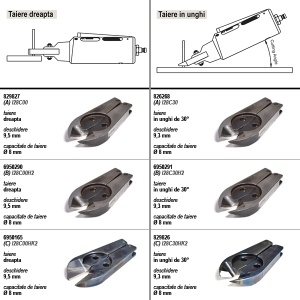 I28 DEPRAG Falci pentru clesti de taiere, capacitate Ø8mm, deschidere 9,5mm, taiere dreapta, taiere in unghi 30° - Img 2