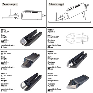 I45 DEPRAG Falci pentru clesti de taiere, capacitate Ø9mm, deschidere 10,5mm, taiere dreapta, taiere in unghi 30° - Img 2