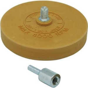 G-128A GATX Disc roata din cauciuc Ø 88mm curata etichete adeziv, filet 5/16"-24 UNF si tija Ø 6mm