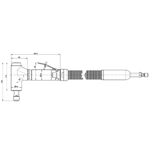 GDA 070 DEPRAG Polizor pneumatic unghiular 90° tip biax cu penseta Ø6mm, 700W, regulator integrat - diverse turatii - Img 3