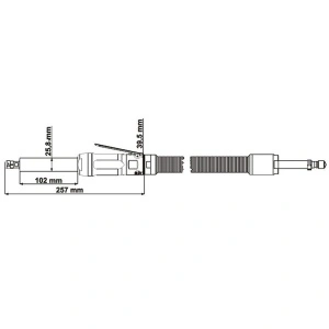 GDST 050-550BXO DEPRAG Polizor drept pneumatic cu turbina tip biax cu penseta Ø6mm, 500W, 55.000rpm, regulator integrat - Img 3