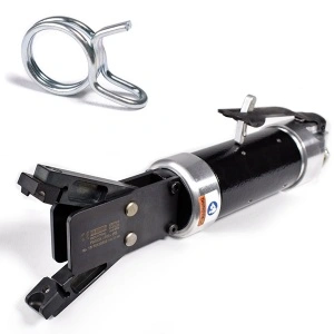 P0383X-P00-IFE DEPRAG Cleste pneumatic pentru fixare coliere ARC max. Ø50mm, putere 900N, deschidere 5-62mm, maner Ø47mm, actionare clapeta