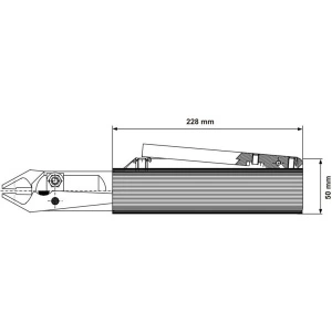 P1362Z-C00 DEPRAG Cleste pneumatic pentru taiere, capacitate taiere Ø12mm, putere 2750N, maner Ø50mm, actionare tragaci - Img 3