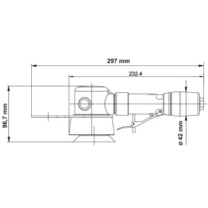 PAE 020-120BX DEPRAG Mini slefuitor orbital Ø75mm, excentric 3mm, 200W, 12.000rpm, fara aspiratie - Img 3