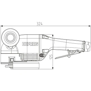 GAT 818-451BX DEPRAG Polizor unghiular pneumatic cu turbina Ø180mm debitare polizare 4.500W 8.500rpm regulator viteza integrat - Img 2