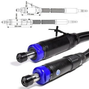 GDS 100-153 DEPRAG Polizor pneumatic drept tip biax cu penseta Ø6mm, 1.000W, 15.300rpm, regulator integrat - diverse modele - Img 2