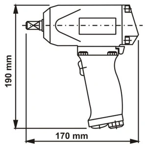 PSR 16 DEPRAG Masina de insurubat cu impact pneumatica tip pistol 1/2", M10-M16, 260Nm, 10.000rpm - Img 2